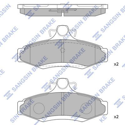 HiQ Rear Brake Pads Set SP1114