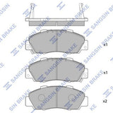 HiQ Front Brake Pads Set SP1076-F