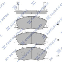 HiQ Front Brake Pads Set SP1076-F