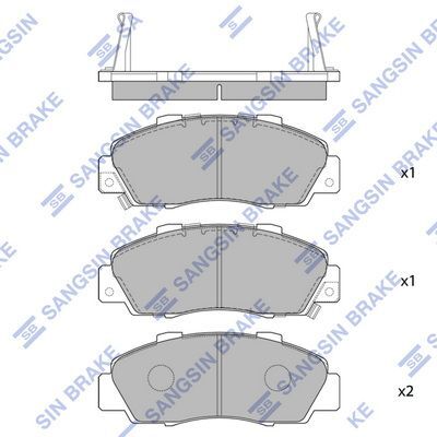 HiQ Front Brake Pads Set SP1076-F