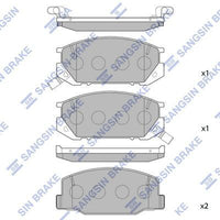 HiQ Front Brake Pads Set SP1219
