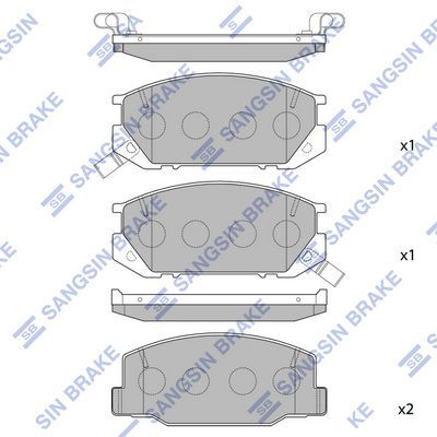HiQ Front Brake Pads Set SP1219