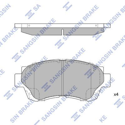 HiQ Front Brake Pads Set SP1138