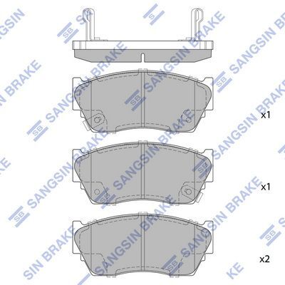 HiQ Front Brake Pads Set SP1489