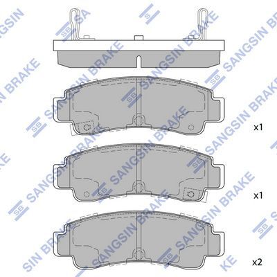 HiQ Rear Brake Pads Set SP1490