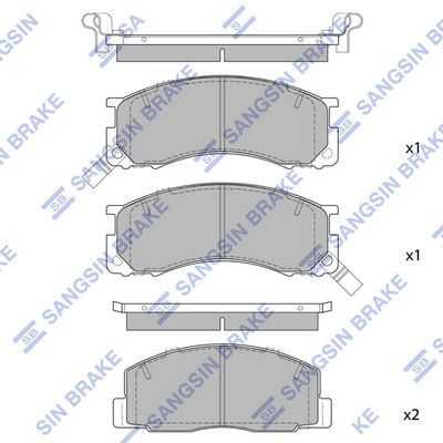 HiQ Front Brake Pads Set SP2035