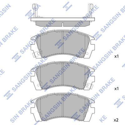 HiQ Front Brake Pads Set SP1488