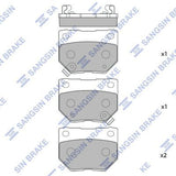 HiQ Rear Brake Pads Set SP1487