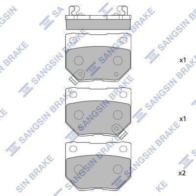 HiQ Rear Brake Pads Set SP1487
