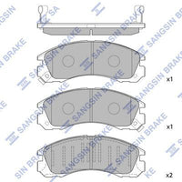 HiQ Front Brake Pads Set SP1068
