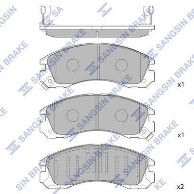 HiQ Front Brake Pads Set SP1068