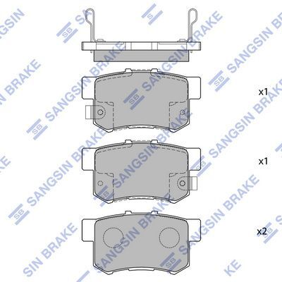 HiQ Rear Brake Pads Set SP1076-R