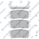 HiQ Rear Brake Pads Set SP1538