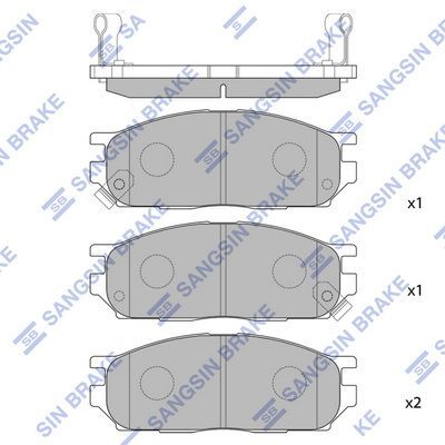 HiQ Front Brake Pads Set SP2105-F