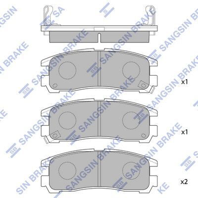 HiQ Rear Brake Pads Set SP1046-R