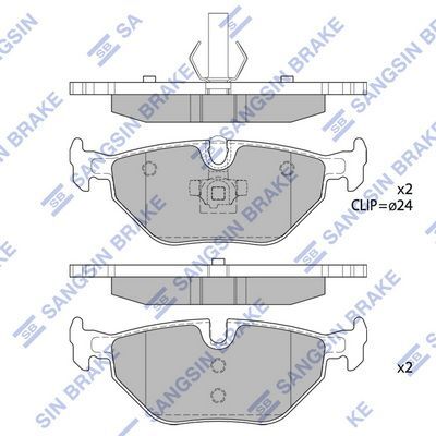 HiQ Rear Brake Pads Set SP2162