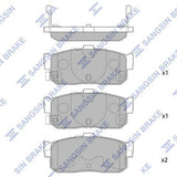 HiQ Rear Brake Pads Set SP1107-R