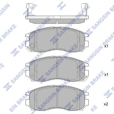 HiQ Front Brake Pads Set SP1134