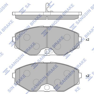 HiQ Front Brake Pads Set SP1600