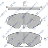 HiQ Front Brake Pads Set SP1600