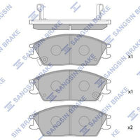 HiQ Front Brake Pads Set SP1047