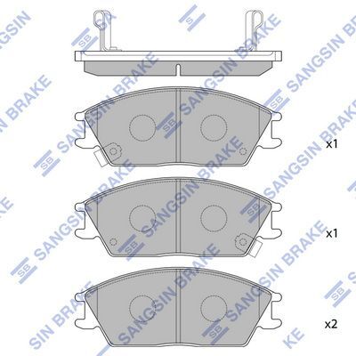 HiQ Front Brake Pads Set SP1047
