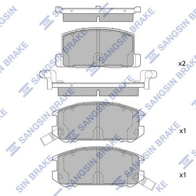 HiQ Rear Brake Pads Set SP1437