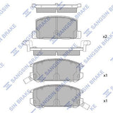 HiQ Rear Brake Pads Set SP1437
