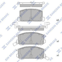 HiQ Rear Brake Pads Set SP1437