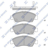 HiQ Front Brake Pads Set SP2032