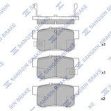 HiQ Rear Brake Pads Set SP1368
