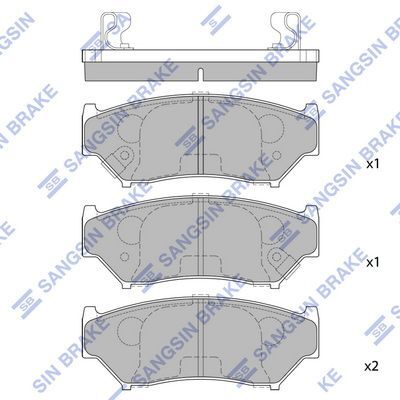HiQ Front Brake Pads Set SP1584