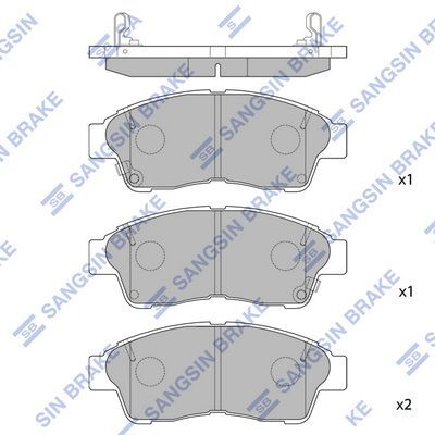 HiQ Front Brake Pads Set SP1110