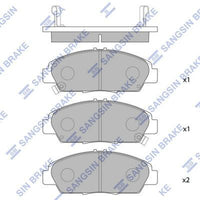 HiQ Front Brake Pads Set SP1431