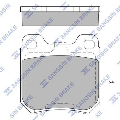 HiQ Rear Brake Pads Set SP1760