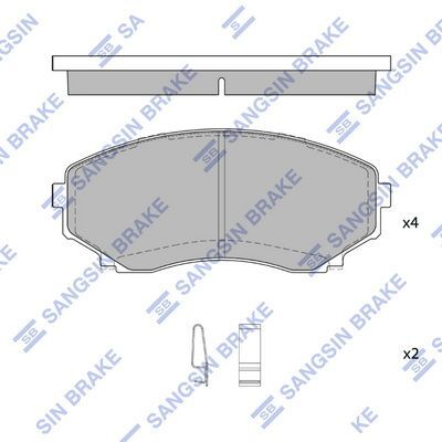 HiQ Front Brake Pads Set SP1527