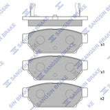 HiQ Rear Brake Pads Set SP2105-R