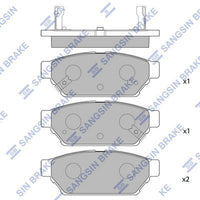 HiQ Rear Brake Pads Set SP2105-R