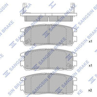 HiQ Rear Brake Pads Set SP2089