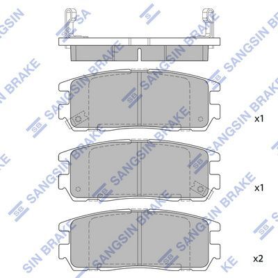 HiQ Rear Brake Pads Set SP2089