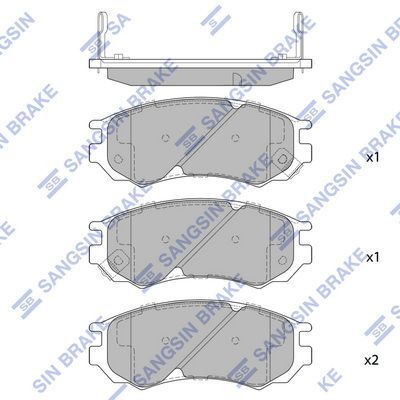 HiQ Front Brake Pads Set SP1542