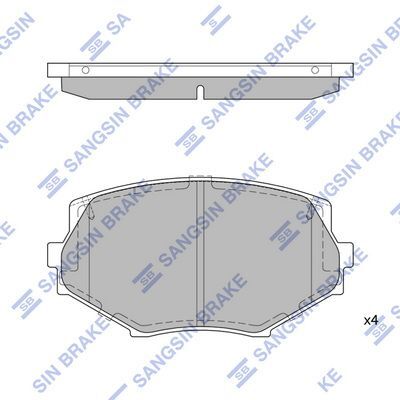 HiQ Front Brake Pads Set SP1539