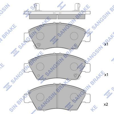 HiQ Front Brake Pads Set SP1221