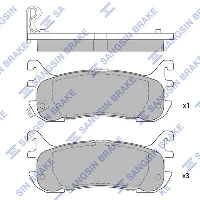 HiQ Rear Brake Pads Set SP1521