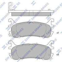 HiQ Rear Brake Pads Set SP1521