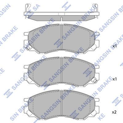 HiQ Front Brake Pads Set SP2011
