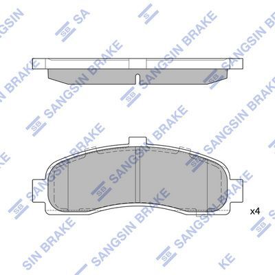HiQ Front Brake Pads Set SP1586