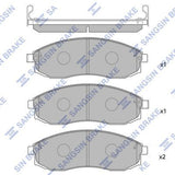 HiQ Front Brake Pads Set SP1256