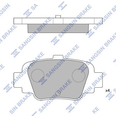 HiQ Rear Brake Pads Set SP1630