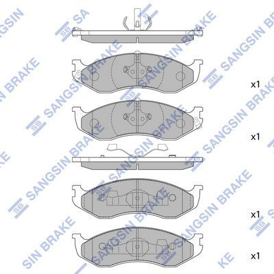 HiQ Front Brake Pads Set SP1112